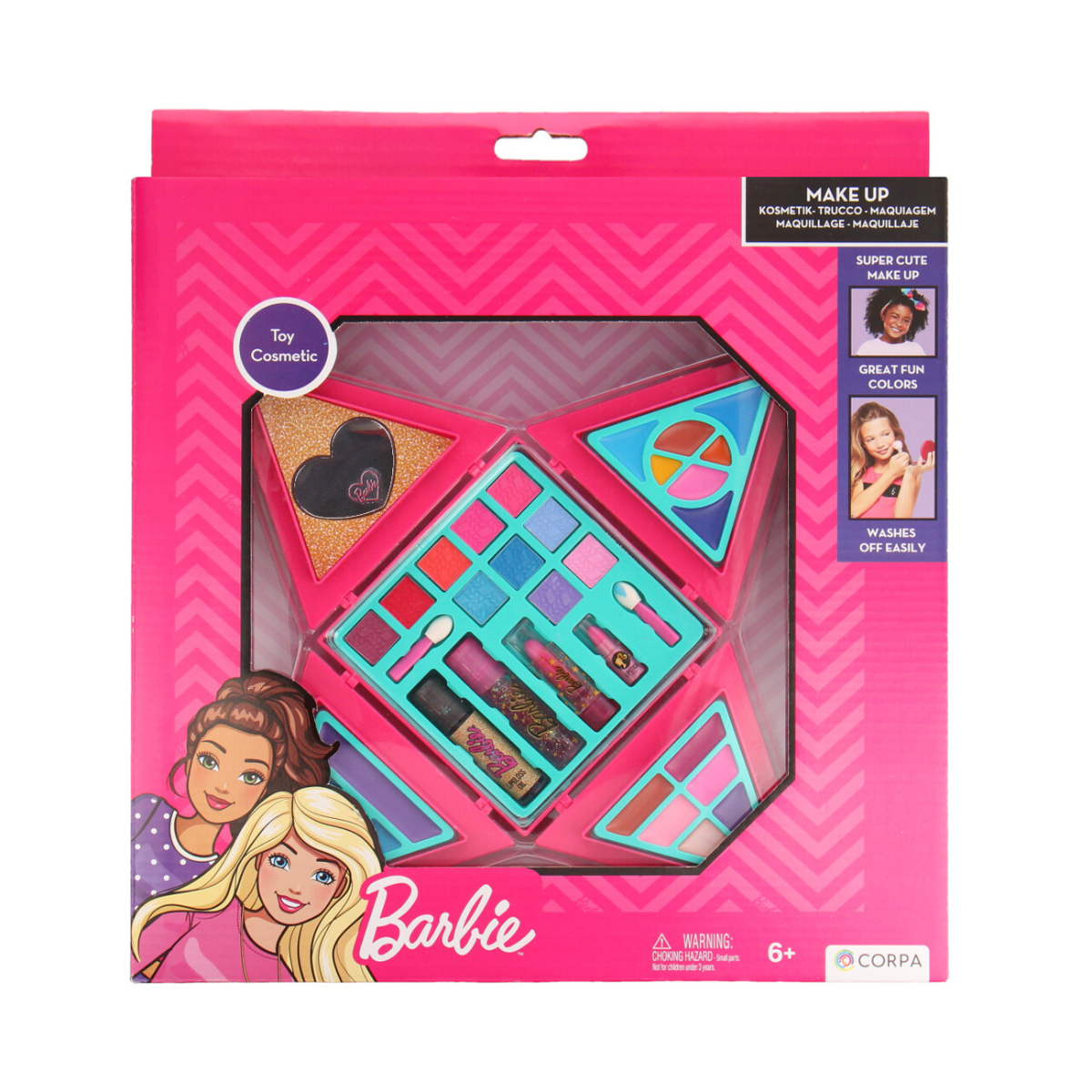 Barbie Maquillaje Make Up Piramidal con 36 accesorios 5526 Mattel 6 a 12 años