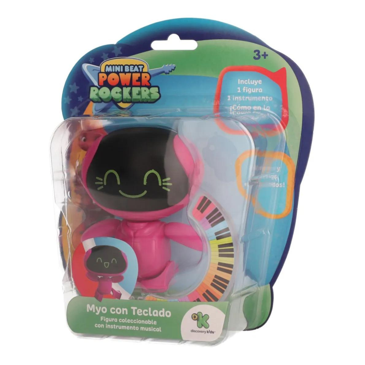 Mini Beat Power Rockers Figura Myo 10 cm + Accesorio Instrumento Musical