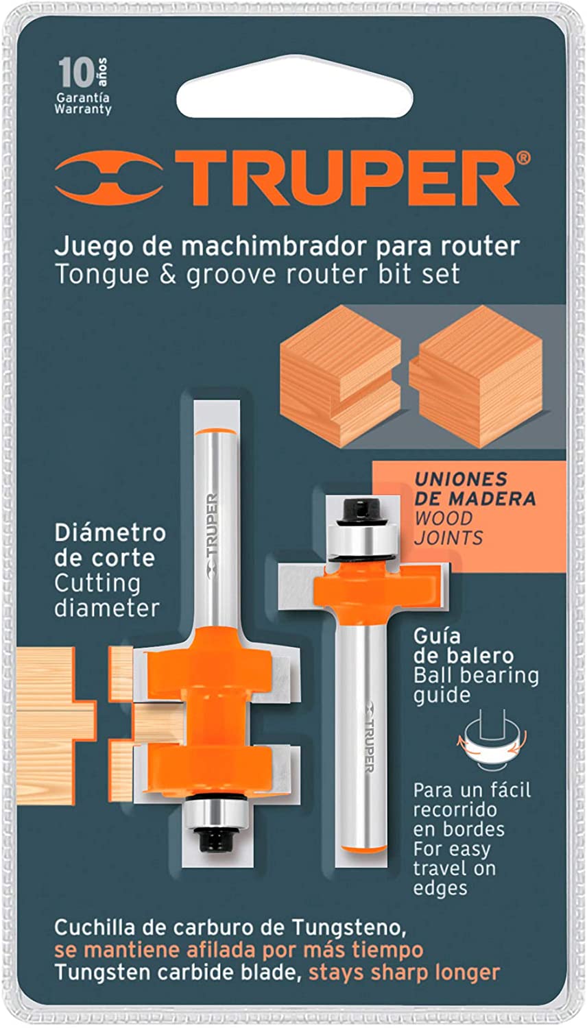 Juego de Machimbrador con Balero BROU-MACH3/4X