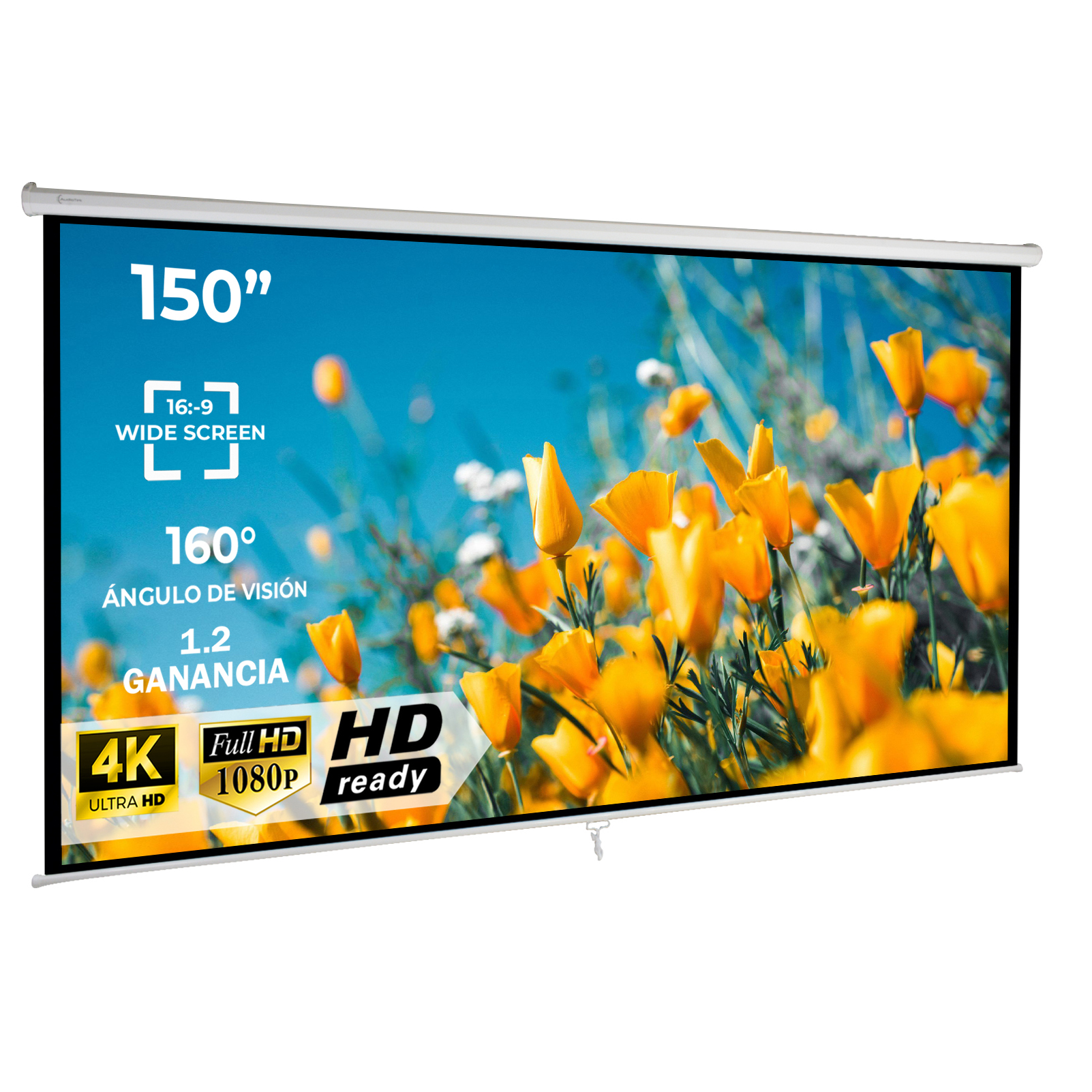 PANTALLA KLIPX 120 PULGADAS, WIDE 16:9, PARA PROYECTOR ELECTRICA 