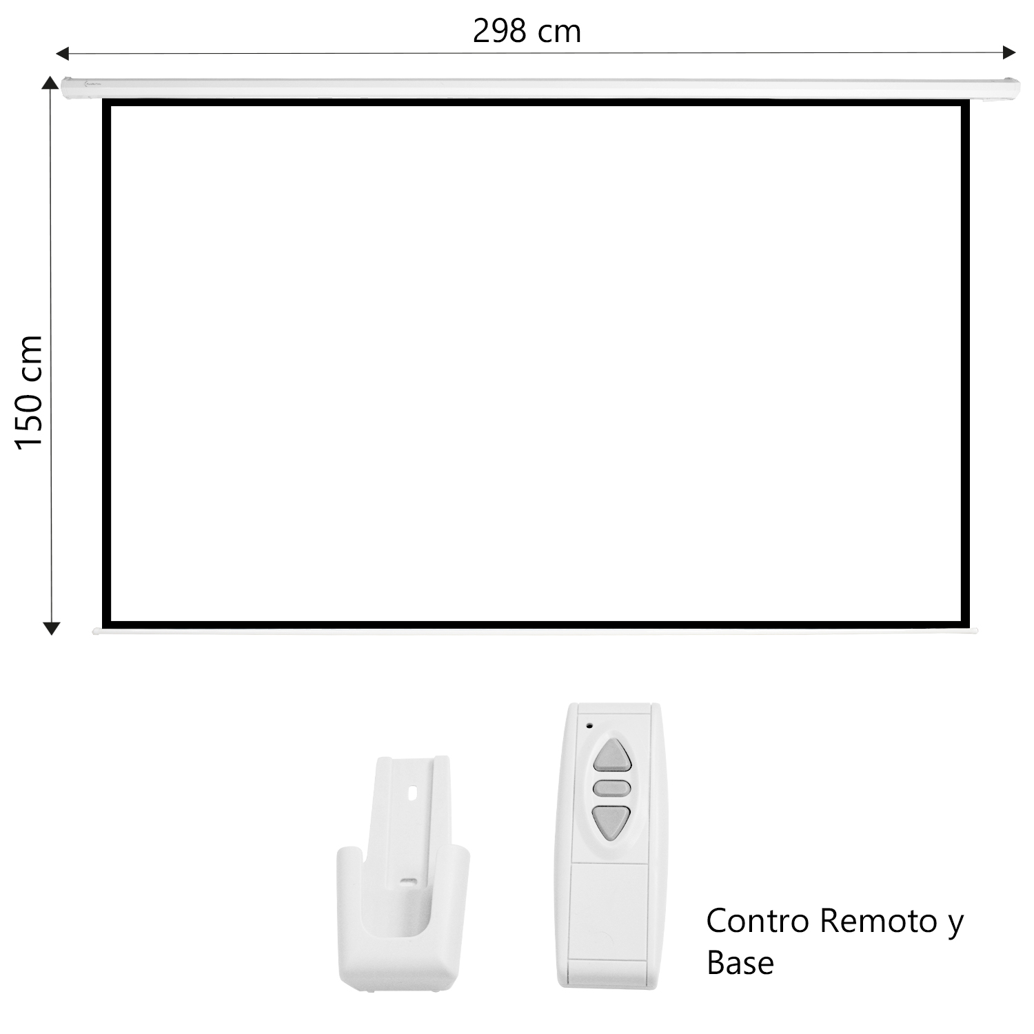 Pantalla Proyector Electrica 120' Blackout 16:9 Con Control