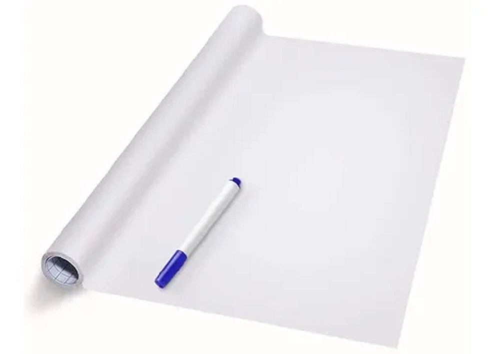 Vinilo Blanco Autoadhesivo Pizarra De 200 X 45 Cm Pizarra