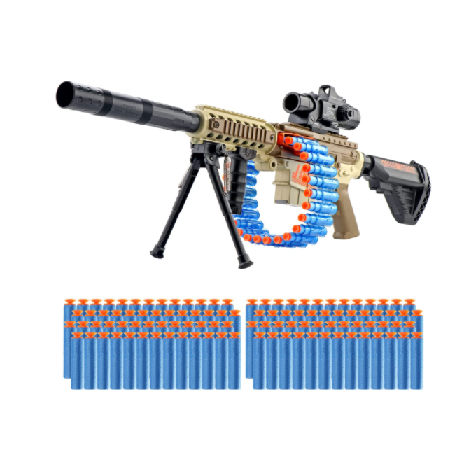 Rifle de Juguete  Automatico Electronico 40 dardos 