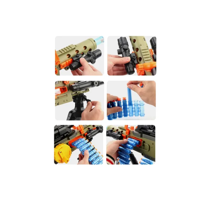 Rifle de Juguete  Automatico Electronico 40 dardos 