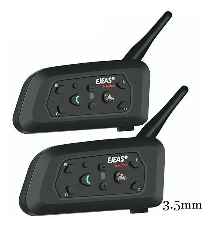 1 Par de Intercomunicador Para Casco Motocicleta