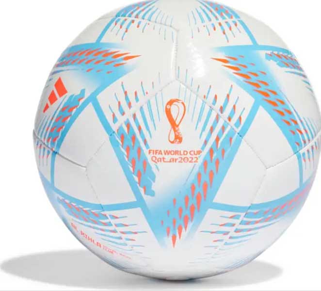 Balón de Fútbol adidas Al Rihla Club Qatar World Cup blanco 5