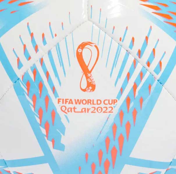 Balón de Fútbol adidas Al Rihla Club Qatar World Cup blanco 5