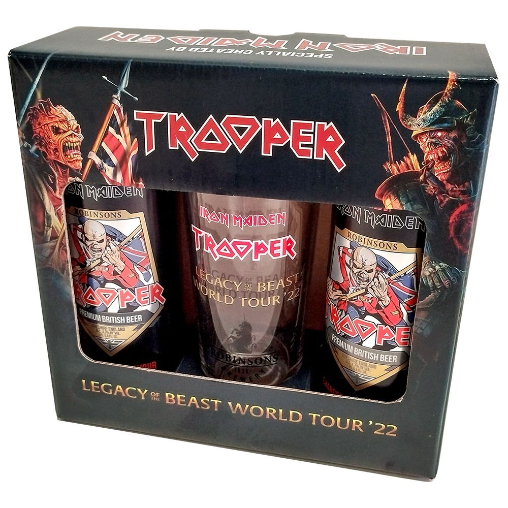 Gift Pack Cerveza Iron Maiden Trooper Con Vaso