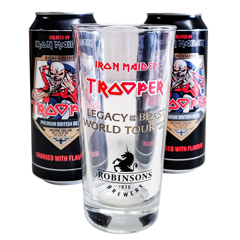 Gift Pack Cerveza Iron Maiden Trooper Con Vaso