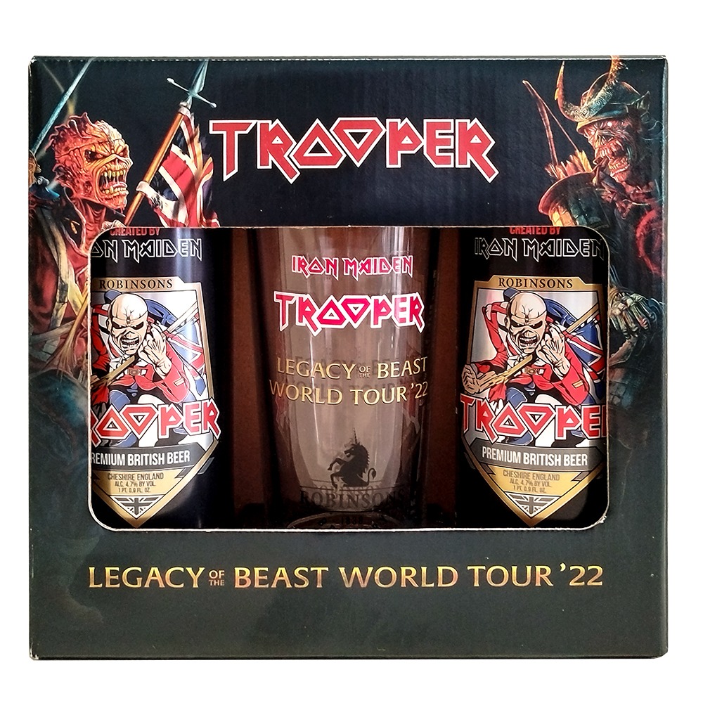 Gift Pack Cerveza Iron Maiden Trooper Con Vaso