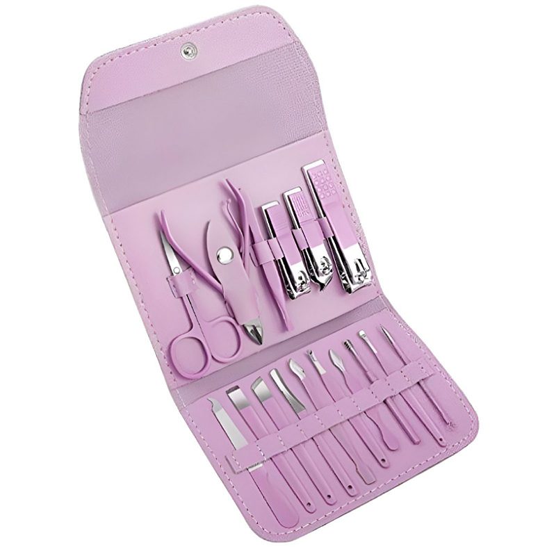 Kit De Herramientas De Manicura Para Cortaúñas Portátil 16pc