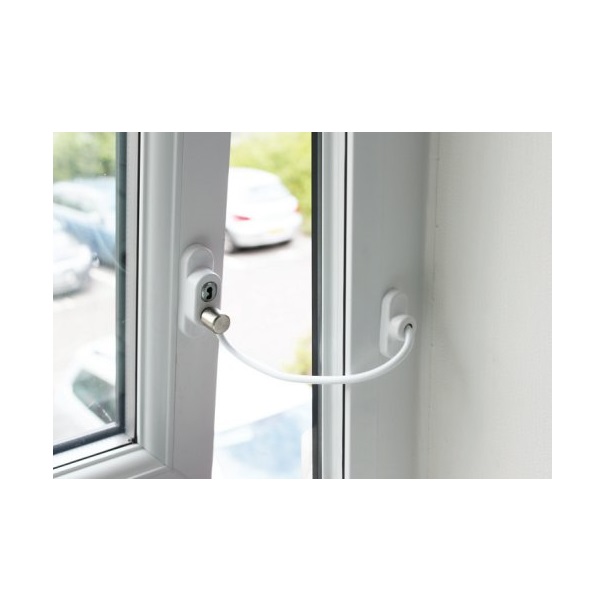 Seguro Para Ventanas con Cable de Acero
