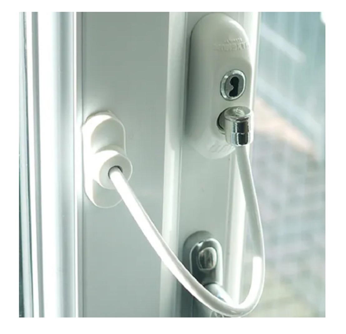 Seguro Para Ventanas con Cable de Acero
