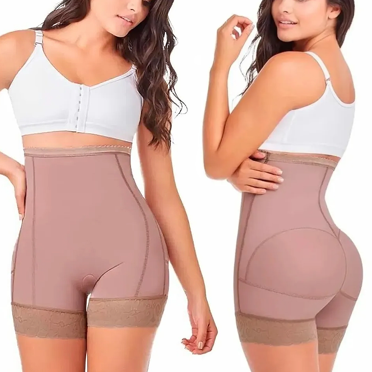Panty Colombiana Moldeadora Levanta Gluteos y Aplana Abdomen Fajate - Faja Colombiana Panty Alto Con Moldeo Fájate - Short Alto Colombiano Levanta Gluteos Fájate.