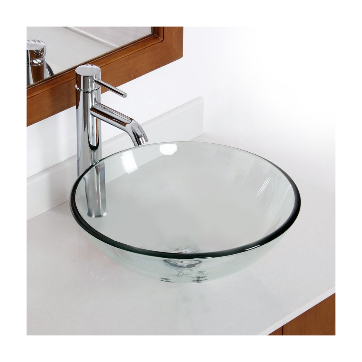 Esatto® Kit Drop Paquete Lavabo Vidrio Llave Cespol Valvula