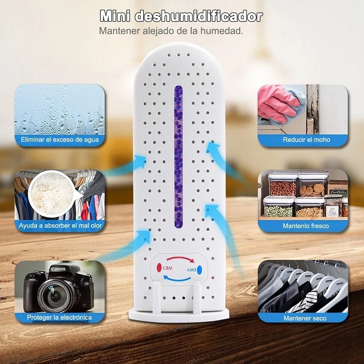 Deshumidificador Eléctrico Portátil De 100v/240v, Blanco