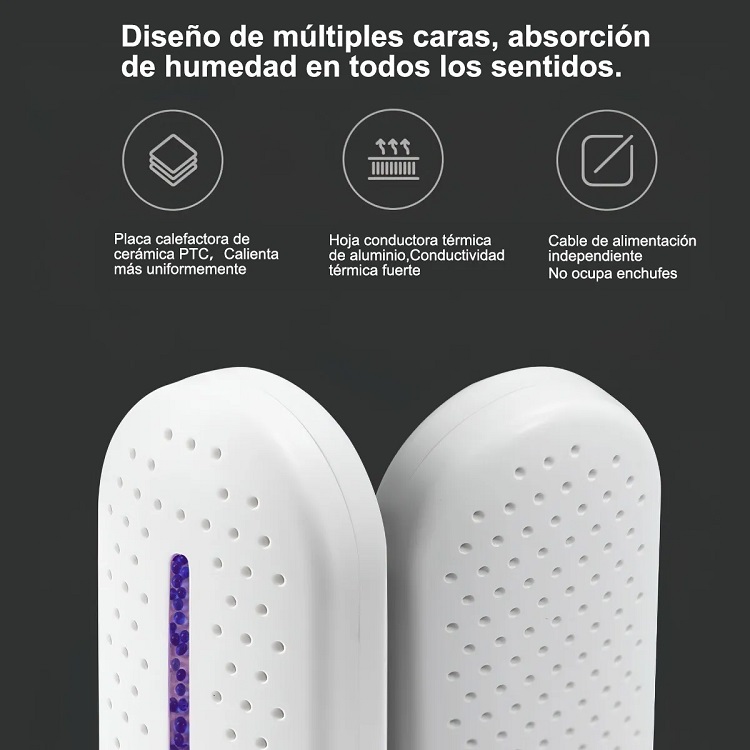 Deshumidificador Eléctrico Portátil De 100v/240v, Blanco