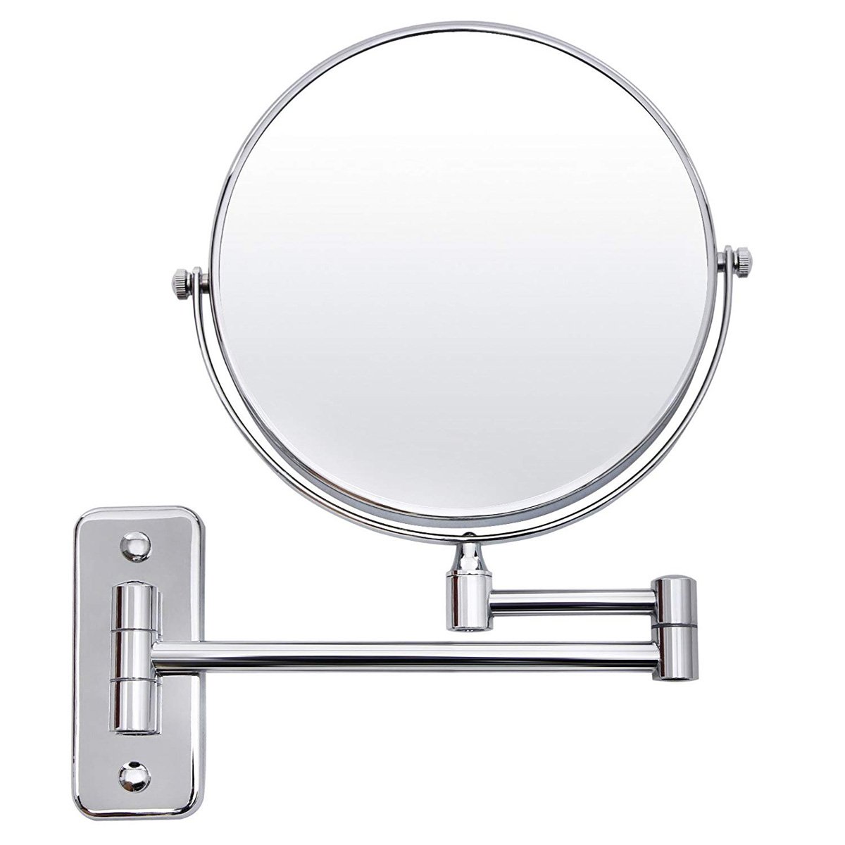 Espejo de baño plegable de 8 pulgadas, brazo extensible
