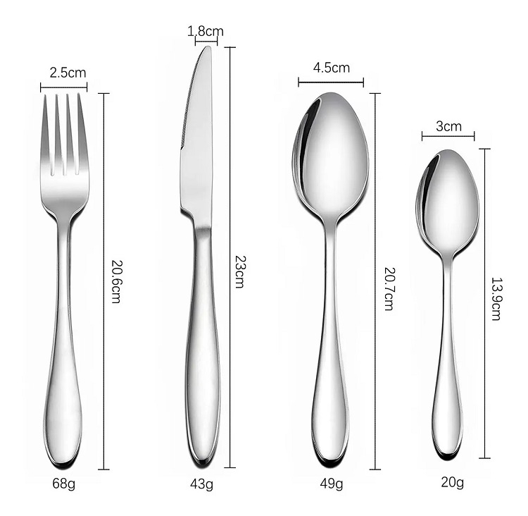 Juego De Cubiertos De Acero Inoxidable De 36 Piezas