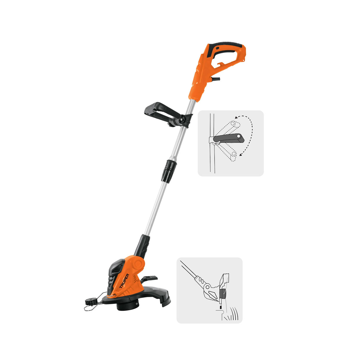Desbrozadora eléctrica con mago tipo D 13" Truper