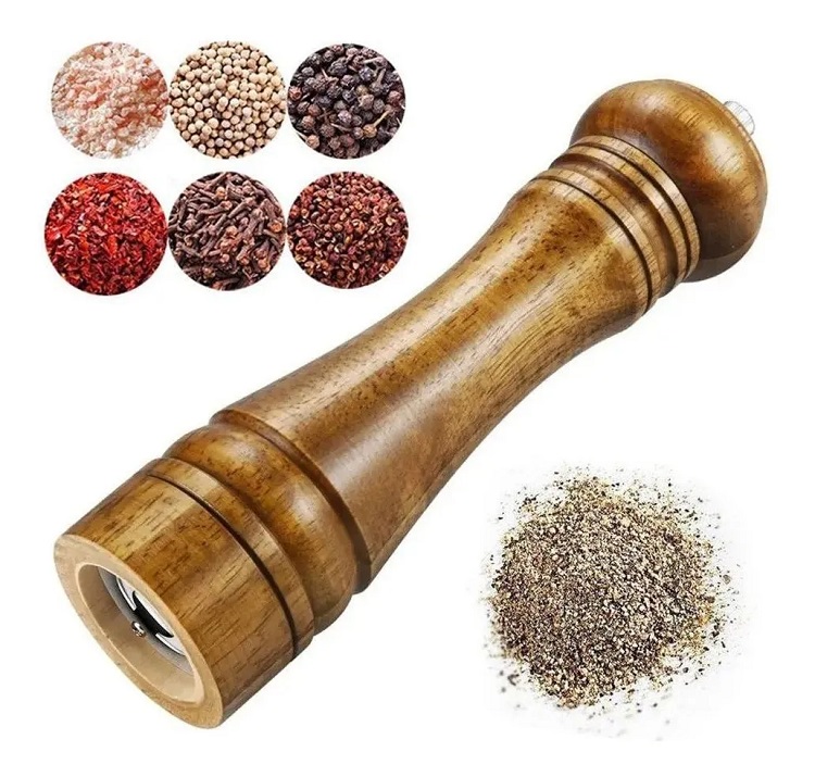 Molinillo De Pimienta Y Sal Manual De Madera Ajustable