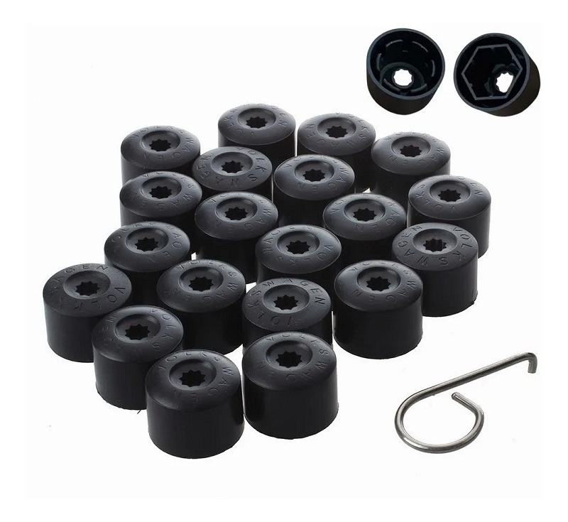 20 Pcs Tapones Cubre Birlo Volkswagen Jetta Golf Vento Polo 16 +4 de seguridad