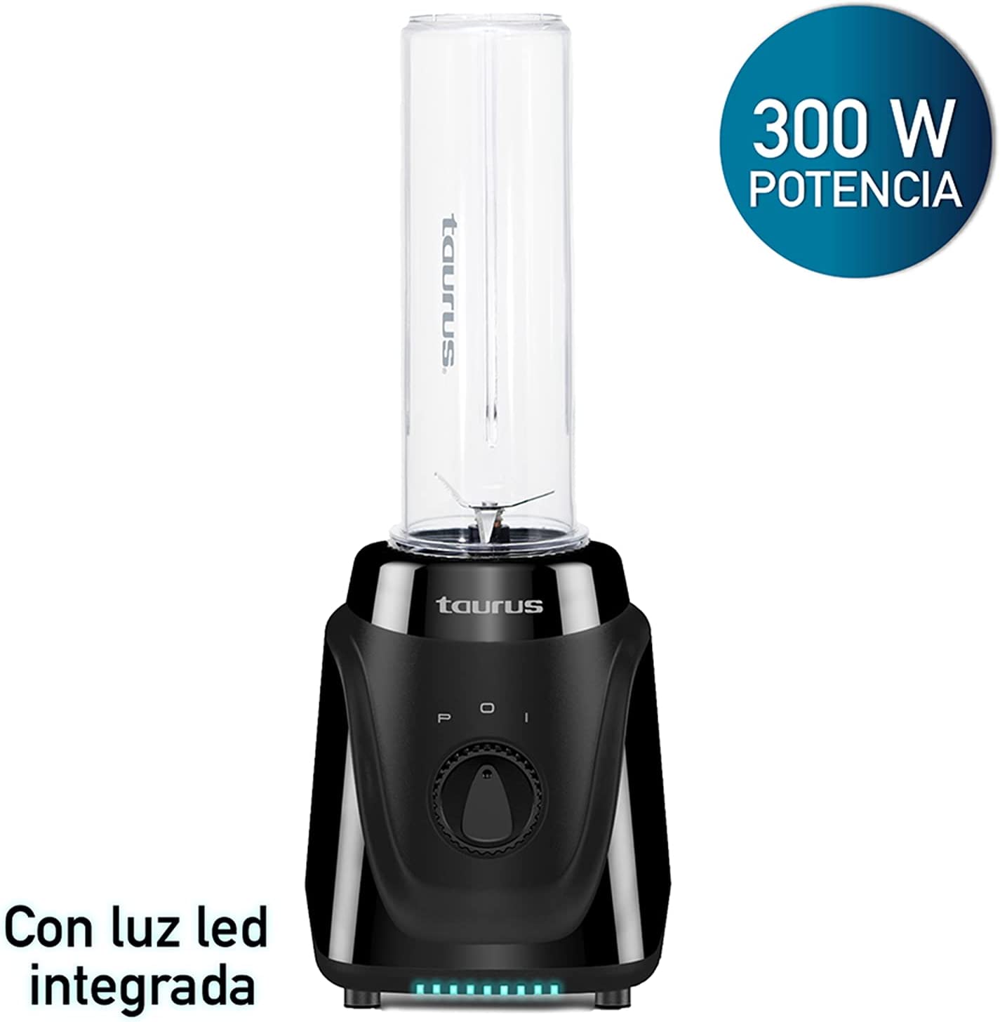 Licuadora Personal Taurus Blender 2Go con 2 Vasos Negro