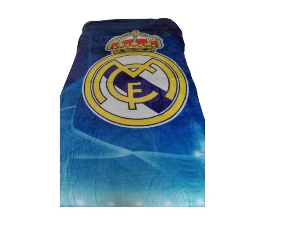 Frazada Cobertor  Matrimonial Club Real Madrid 