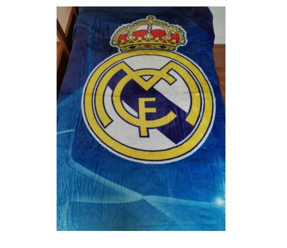 Frazada Cobertor  Matrimonial Club Real Madrid 