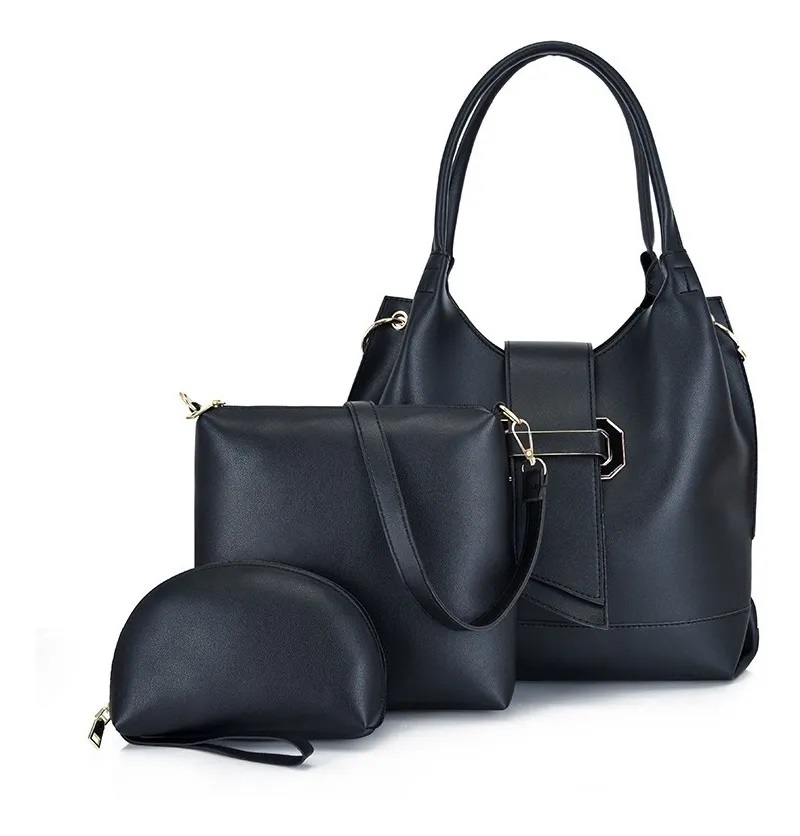 Set de 3 Bolsas para Dama de Gran Capacidad color