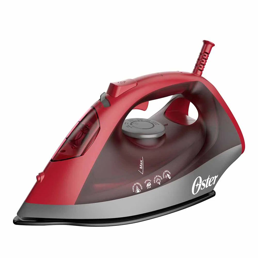 Plancha De Vapor Oster Roja Con Suela Antiaderente