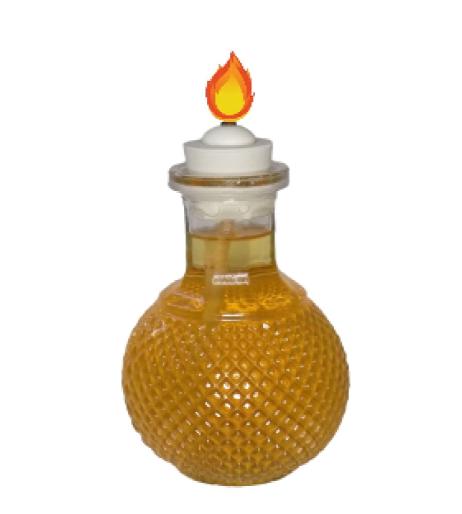 Lámpara De Aceite O Parafina Líquida - Modelo Marruecos