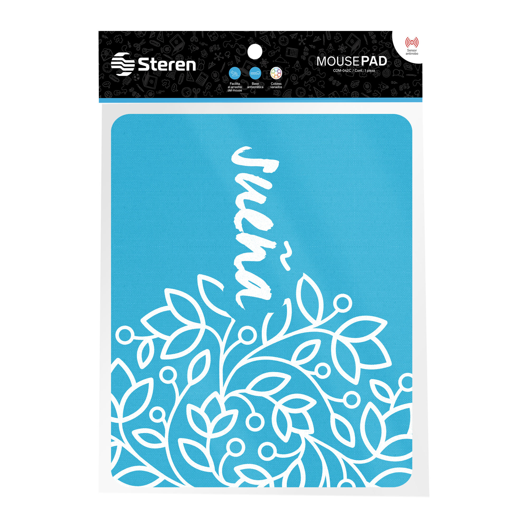 Steren Paquete Regreso a Clases con Mouse, Mouse Pad, Audífonos y Toallitas de Limpieza que Combina con tu Estilo EPACK-BTS-03, Con Todo lo Necesario para tu Regreso a Clases