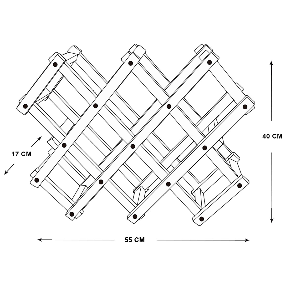 Cava Plegable 10 Botellas Vintage