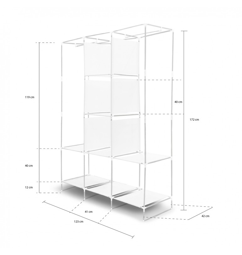 Closet Organizador Ropa Armario Grande Armable