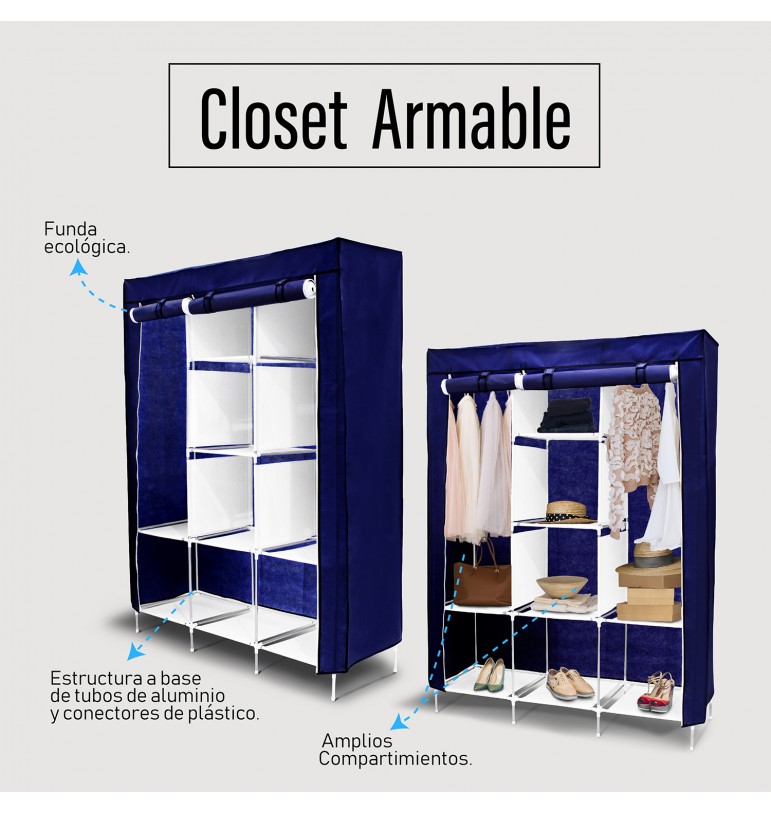 Closet Organizador Ropa Armario Grande Armable