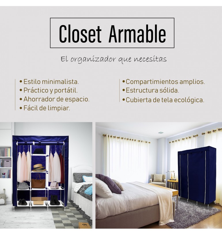 Closet Organizador Ropa Armario Grande Armable