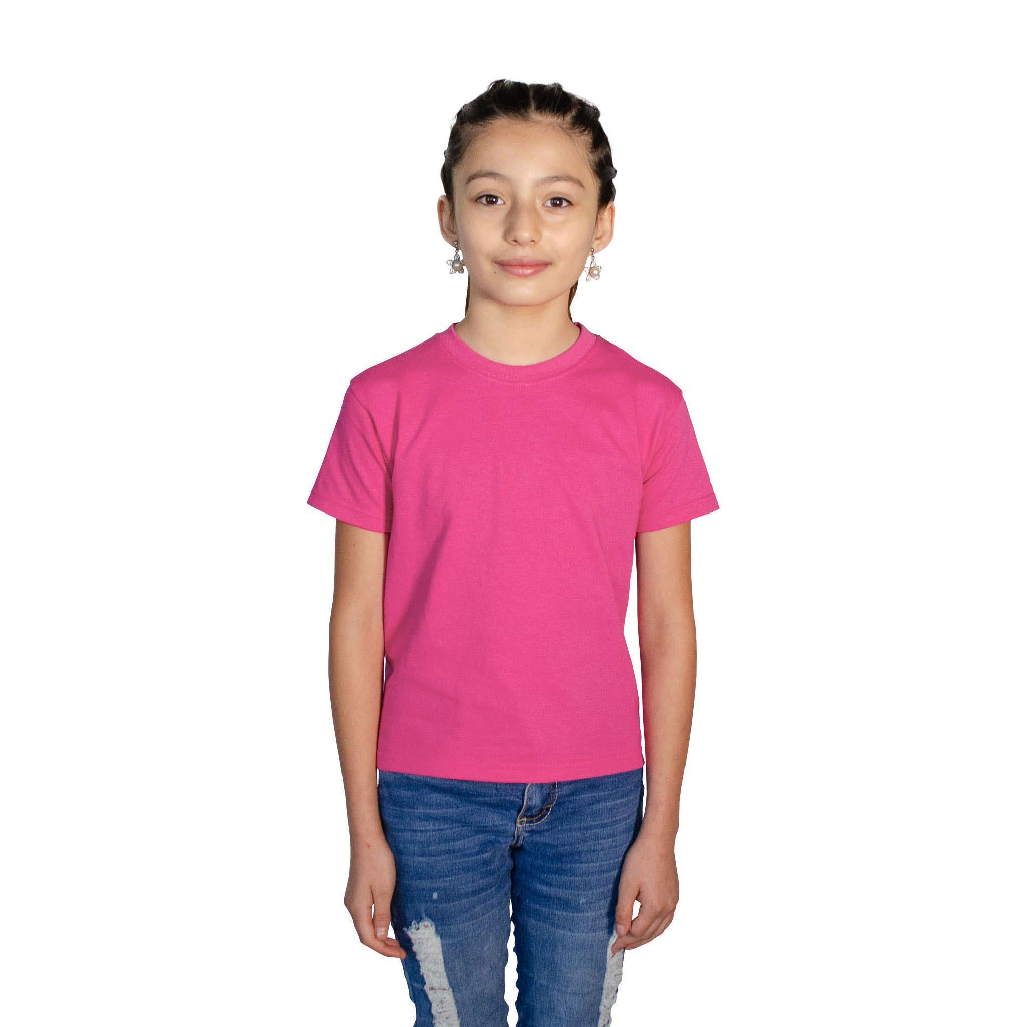 Playera Peso Completo Cuello Redondo Manga Corta Unisex para Niño