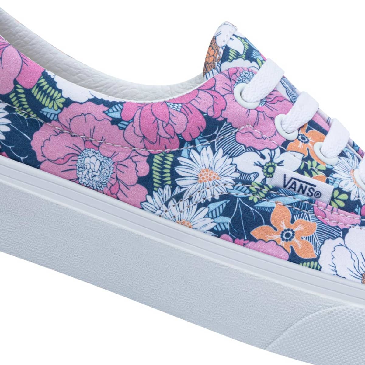 Vans floreado clearance rosa