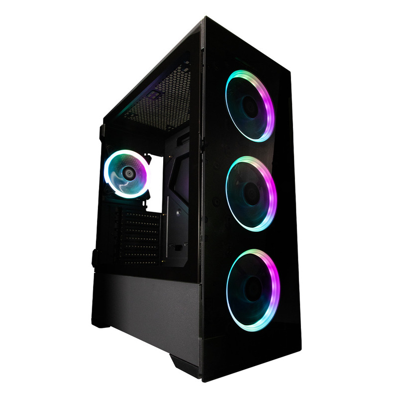 Gabinete Balam Rush THINOS, Torre, ATX/EATX/Micro ATX/Mini-ITX, USB 2.0/3.0, sin Fuente, Negro