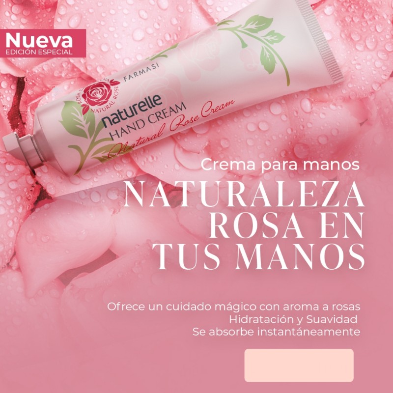 Crema para Manos Natural Rose by Farmasi 