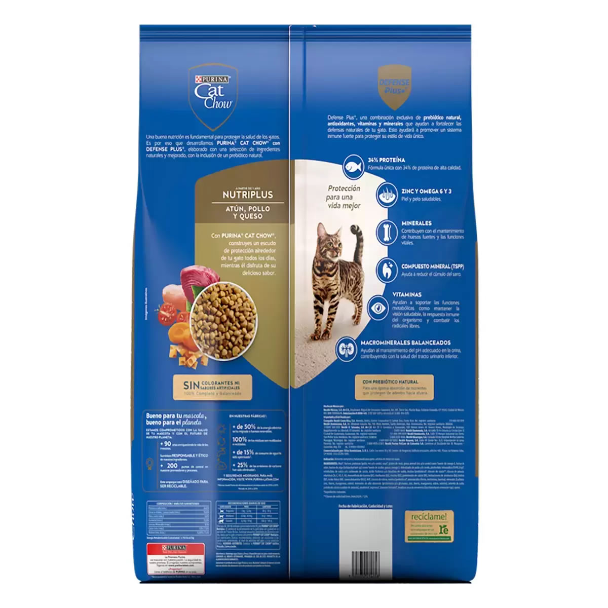 Comida Para Gato Atún/Pollo/Queso Purina Cat 643233 CST