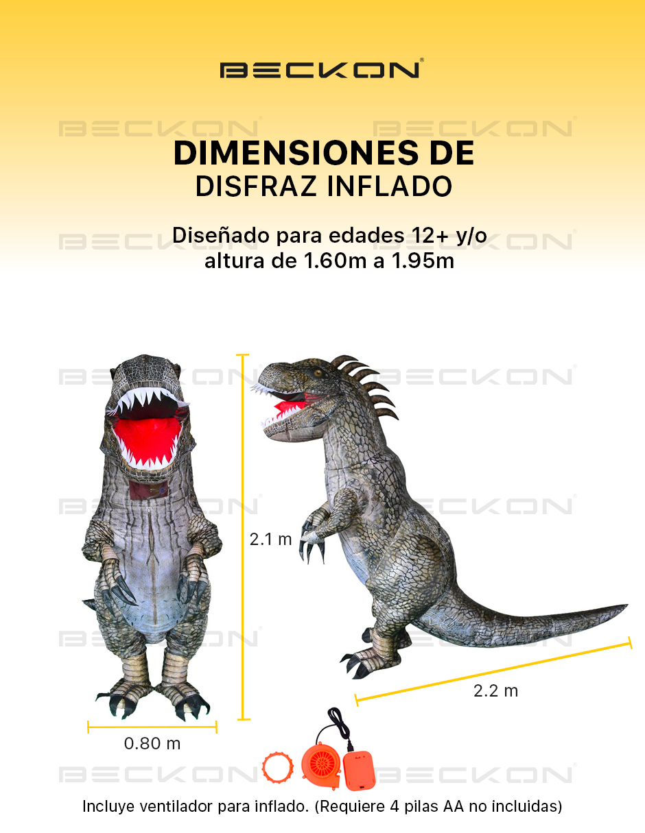 Disfraz Inflable Premium Dragón o Gorila Kong toda ocasión Adulto Unitalla en 2 modelos