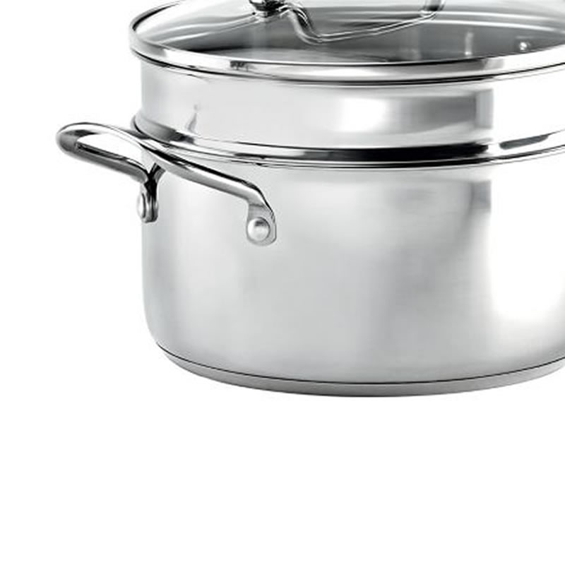 Cacerola Con Bandeja Vaporera Con Tapa Just Home Collection LH-30003 SMAC