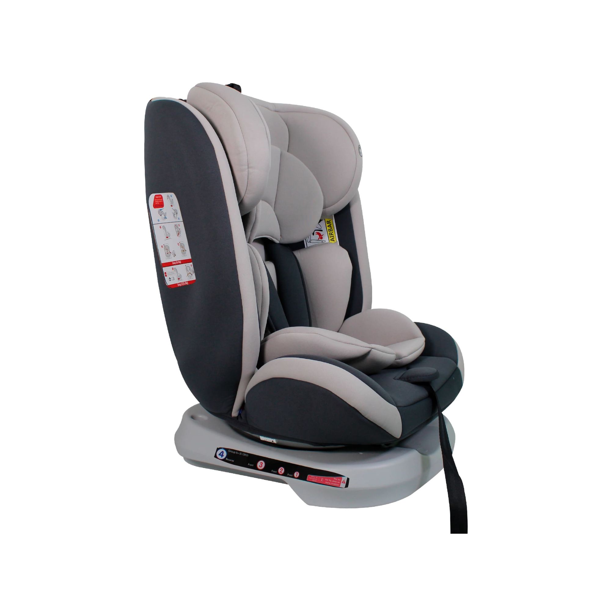 Autoasiento Para Bebé y Niño Tutto Baby Gris