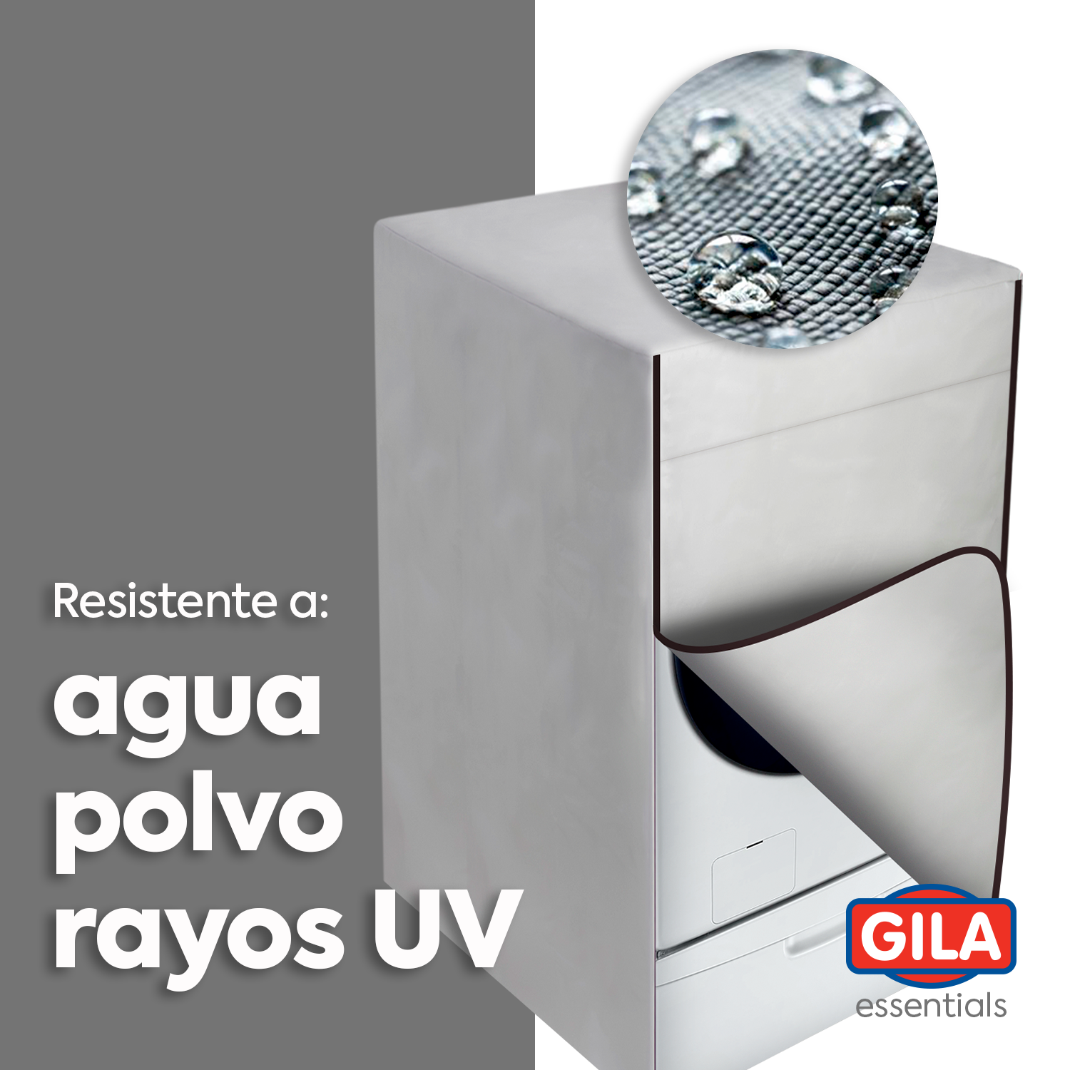 Funda Para Lavadora/Secadora de Carga Frontal con Pedestal Premium  (Protector impermeable GILA)