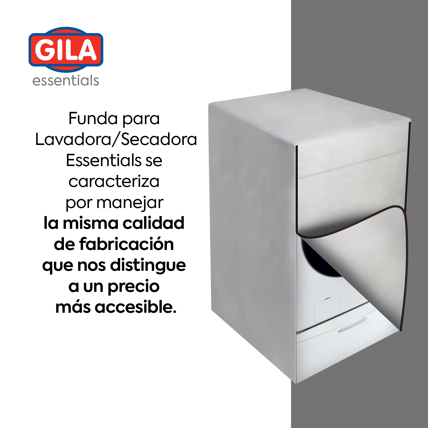 Classic® Funda para lavadora de carga frontal para LG 18.7 lbs,  19.8 lbs, 20.9 lbs, 22.0 lbs, 23.1 lbs, 24.3 lbs, 25.4 lbs, 26.5 lbs  (72Cmsx63Cmsx81Cms_negro, blanco) Paquete de 1 funda para lavadora. :  Electrodomésticos