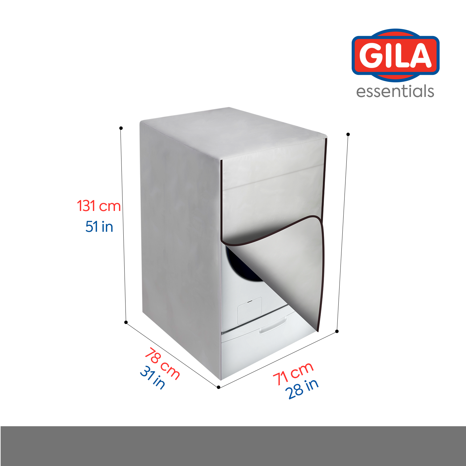 Funda Para Lavadora/Secadora de Carga Frontal con Pedestal Premium ( Protector impermeable GILA)