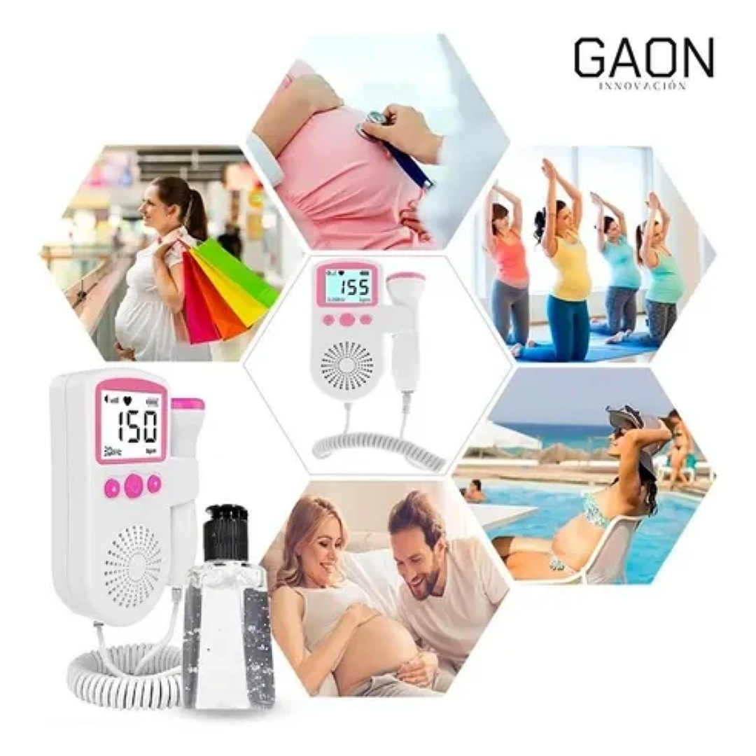 Ultrasonido Portatil Doppler Fetal Oye Latidos De Tu Bebe