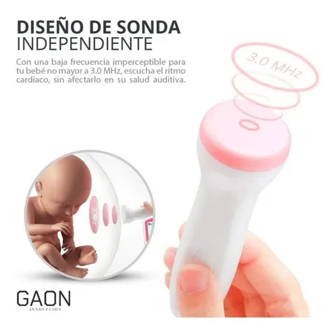Ultrasonido Portatil Doppler Fetal Oye Latidos De Tu Bebe